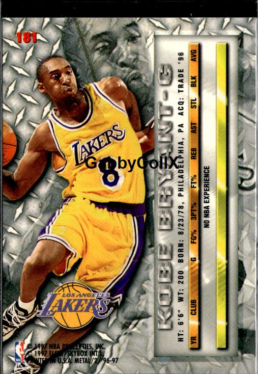 1996-97 Metal #181 Kobe Bryant