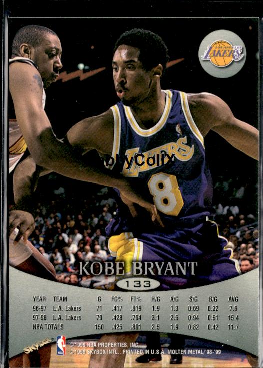 1998-99 SkyBox Molten Metal #133 Kobe Bryant