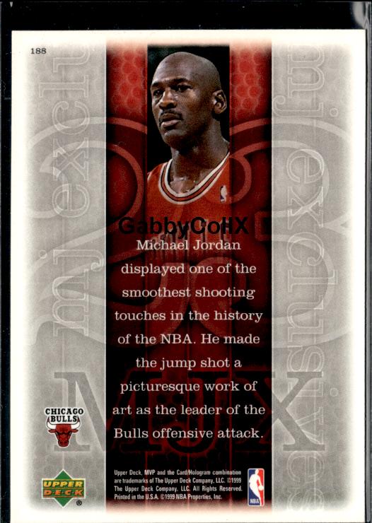 1999-00 Upper Deck MVP #188 Michael Jordan #isgo - Back