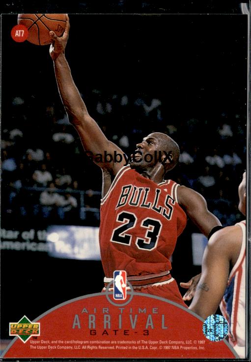 1997-98 Upper Deck #AT7 Michael Jordan Jordan Air Time #isko - Back