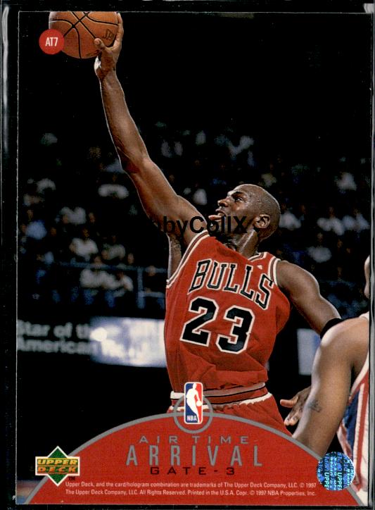 1997-98 Upper Deck #AT7 Michael Jordan Jordan Air Time #isl7 - Back