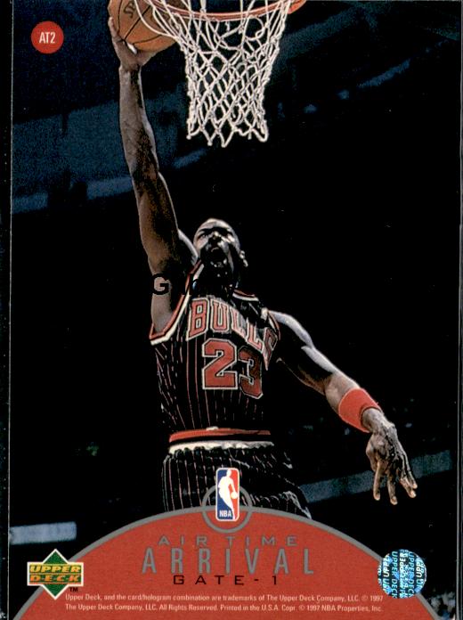1997-98 Upper Deck #AT2 Michael Jordan Jordan Air Time #islo - Back
