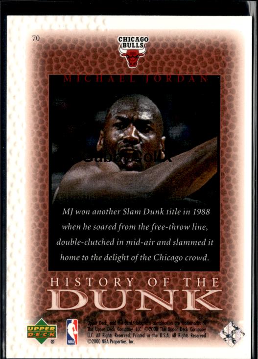 1999-00 Upper Deck Legends #70 Michael Jordan #iuq8 - Back