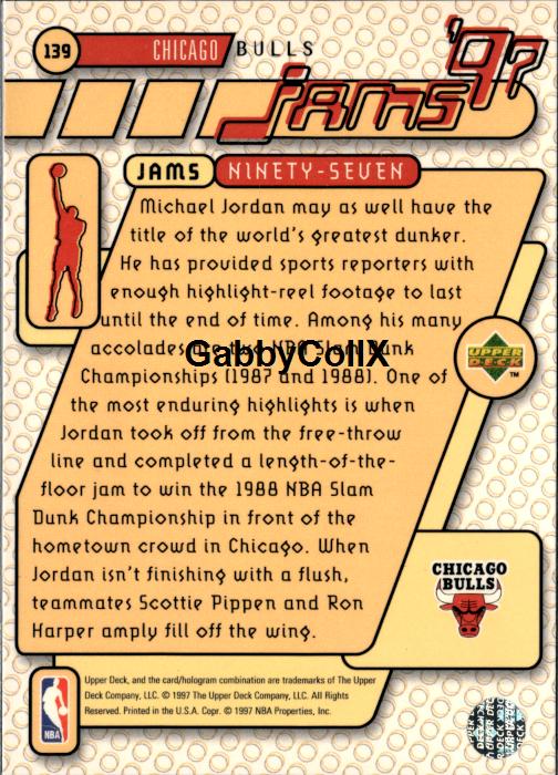1997-98 Upper Deck #139 Michael Jordan #ivb1 - Back