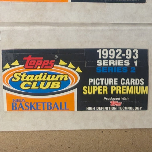 1992-93 Topps Stadium Club Basketball Series 1 & Series 2 Complete Set