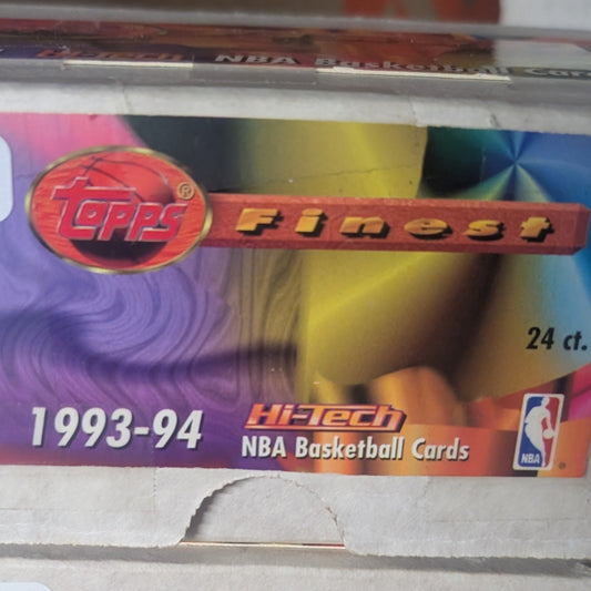Topps Finest 1993-94 Hi-Tech NBA Basketball Cards packaging