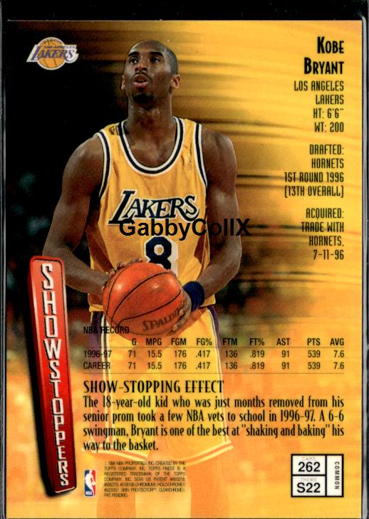 1997-98 Finest #262 Kobe Bryant