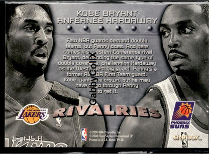 1999-00 Metal #6 R Kobe Bryant Rivalries