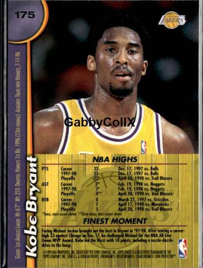 1998-99 Finest #175 Kobe Bryant