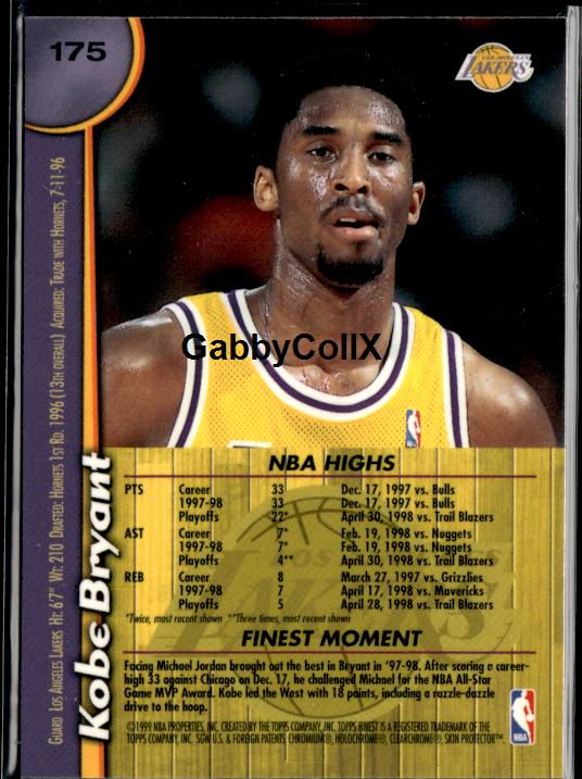 1998-99 Finest #175 Kobe Bryant