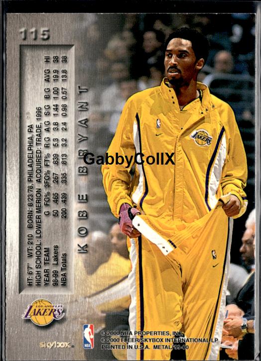1999-00 Metal #115 Kobe Bryant