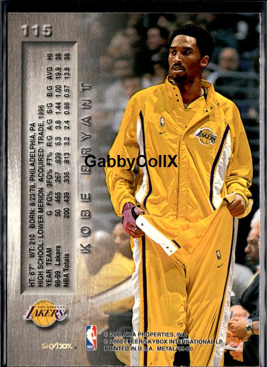 1999-00 Metal #115 Kobe Bryant