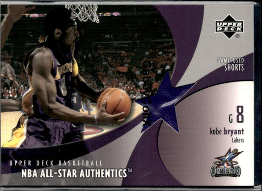 2002-03 Upper Deck #KB-AS Kobe Bryant NBA All-Star Authentics: Shorts #99bi