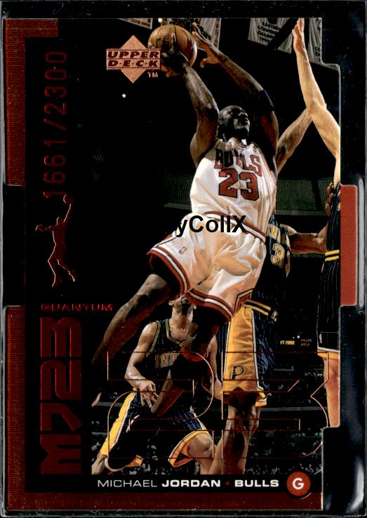 1998-99 Upper Deck #QMM25 Michael Jordan MJ23 Tier 1 (Quantum Bronze) #/2300 #inr2
