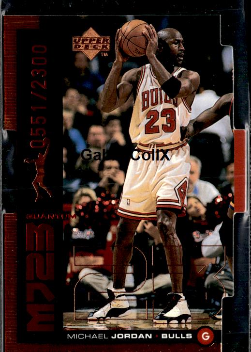 1998-99 Upper Deck #QMM15 Michael Jordan MJ23 Tier 1 (Quantum Bronze) #/2300 #inrj