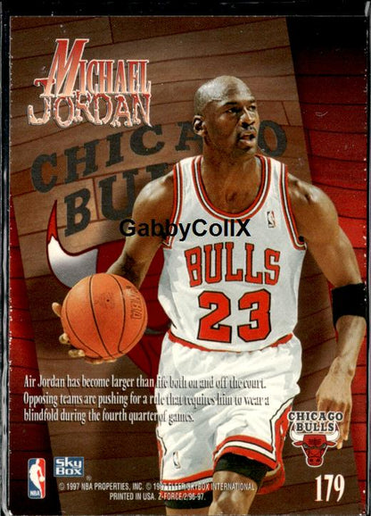 1996-97 SkyBox Z-Force #179 Michael Jordan #iooy - Back