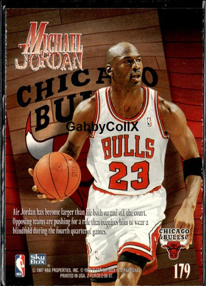 1996-97 SkyBox Z-Force #179 Michael Jordan #iooz - Back