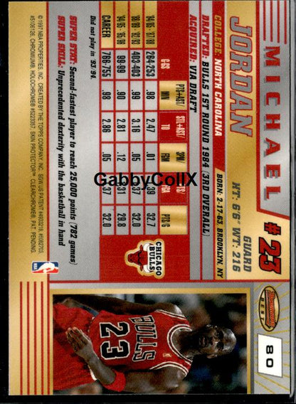 1996-97 Bowman's Best #80 Michael Jordan #ip6m - Back
