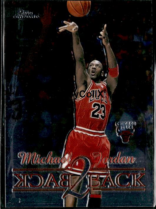 1998-99 Topps Chrome #B1 Michael Jordan Back 2 Back #ip9m
