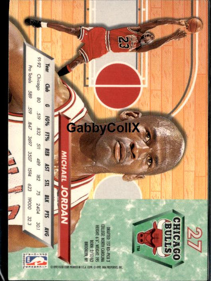 1992-93 Ultra #27 Michael Jordan #isja - Back