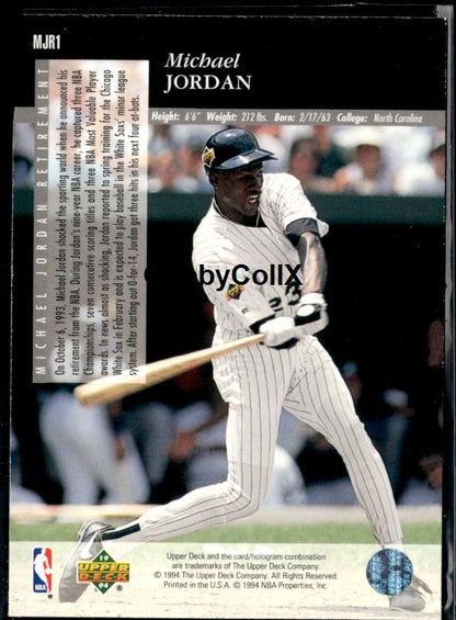 1993-94 Upper Deck Special Edition #MJR1 Michael Jordan #isk5 - Back