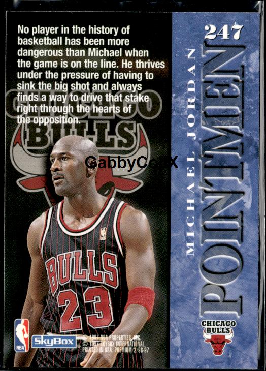 1996-97 SkyBox Premium #247 Michael Jordan #iskn - Back