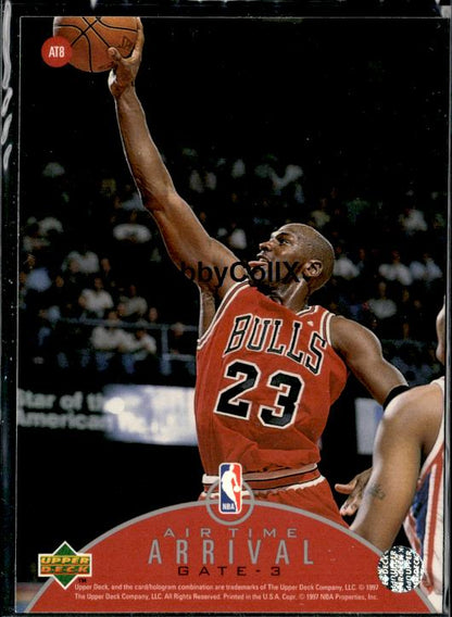 1997-98 Upper Deck #AT8 Michael Jordan Jordan Air Time #iskp - Back
