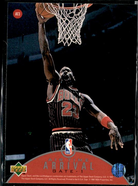 1997-98 Upper Deck #AT3 Michael Jordan Jordan Air Time #islm - Back