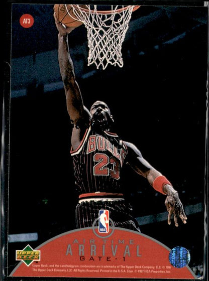 1997-98 Upper Deck #AT3 Michael Jordan Jordan Air Time #islm - Back