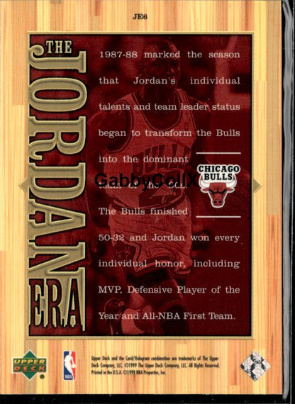 1999 Upper Deck Michael Jordan Athlete of the Century #JE6 #isls - Back
