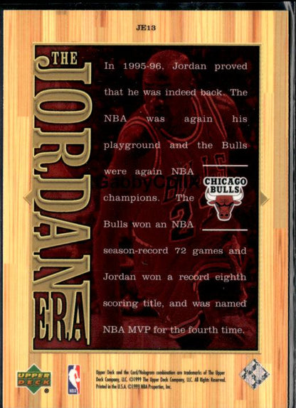 1999 Upper Deck Michael Jordan Athlete of the Century #JE13 #ismi - Back