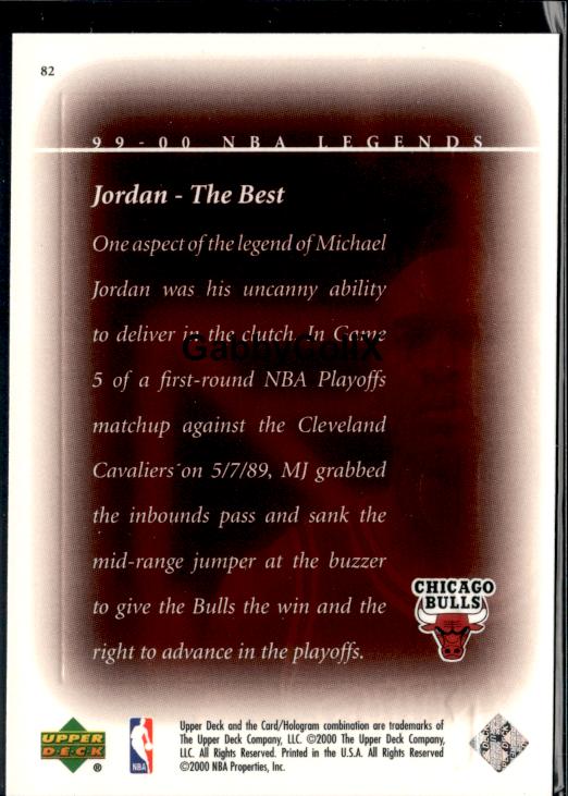1999-00 Upper Deck Legends #82 Michael Jordan #ist2 - Back