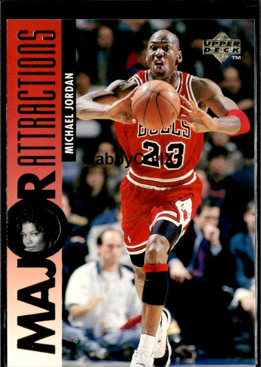 1995-96 Upper Deck #341 Michael Jordan / Queen Latifah MA Electric Court #istn