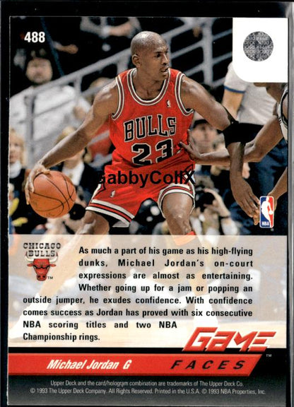 1992-93 Upper Deck #488 Michael Jordan #isum - Back