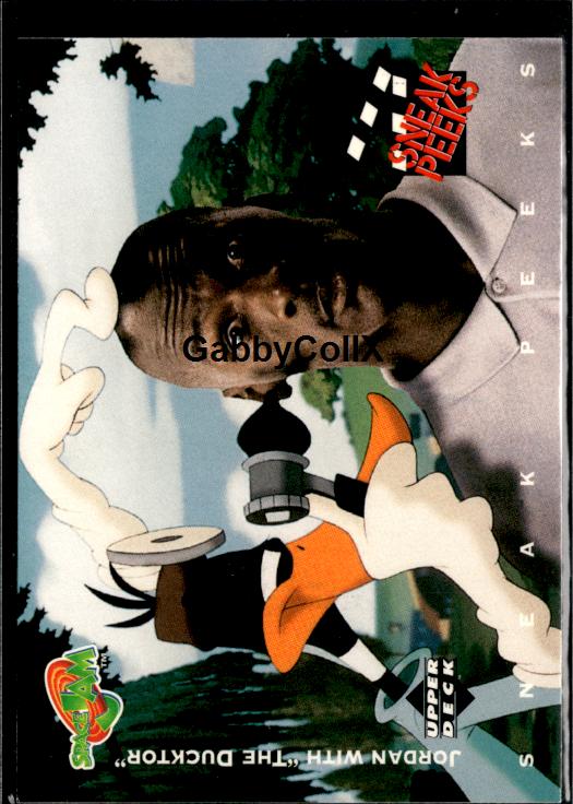 1996 Upper Deck Space Jam #51 Jordan with "The Ducktor #iuav