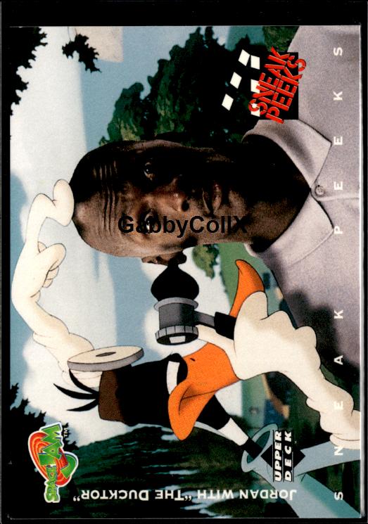 1996 Upper Deck Space Jam #51 Jordan with "The Ducktor #iuaz