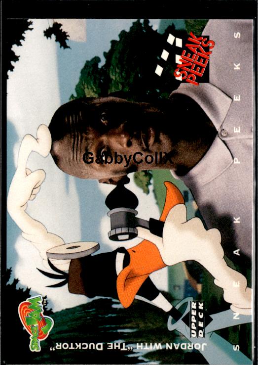 1996 Upper Deck Space Jam #51 Jordan with "The Ducktor #iub4