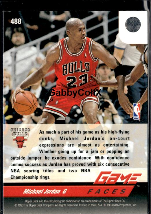 1992-93 Upper Deck #488 Michael Jordan #iudv - Back