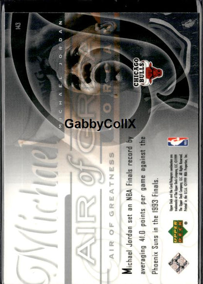 1999-00 Upper Deck #143 Michael Jordan #iuiy - Back
