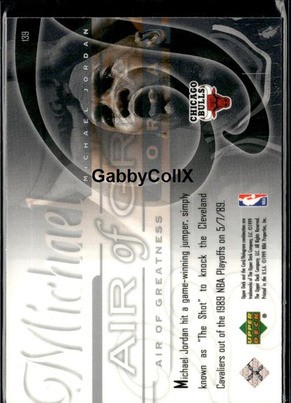 1999-00 Upper Deck #139 Michael Jordan #iujf - Back