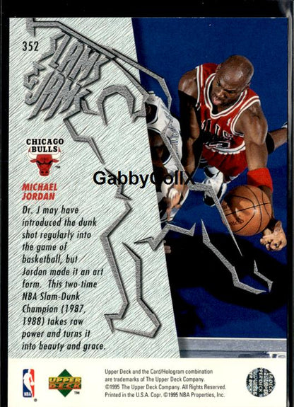 1995-96 Upper Deck #352 Michael Jordan #iujo - Back