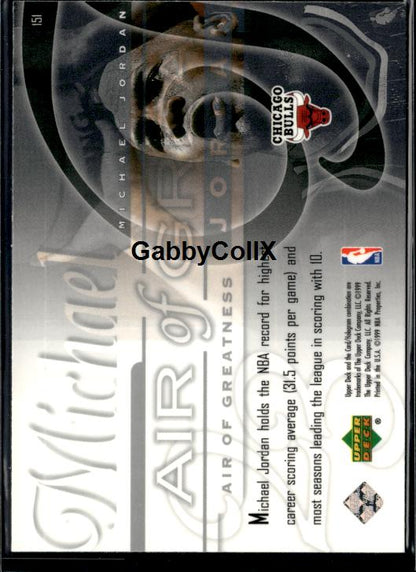 1999-00 Upper Deck #151 Michael Jordan #iumn - Back