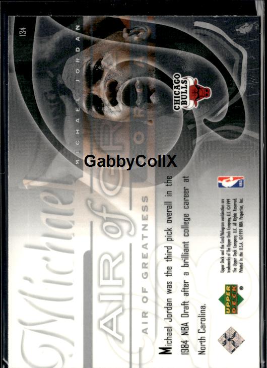 1999-00 Upper Deck #134 Michael Jordan #iunc - Back