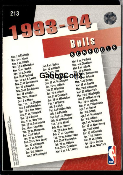 1993-94 Upper Deck #213 Michael Jordan #iure - Back