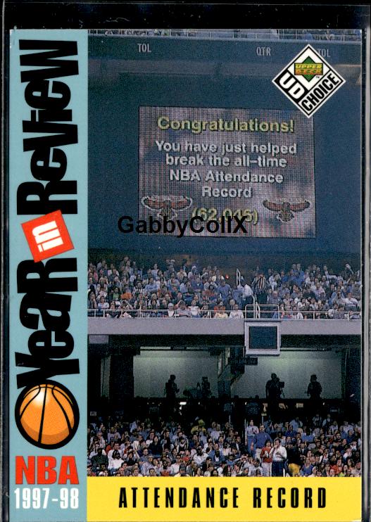 1998-99 UD Choice #191 Attendance Record #iv5p