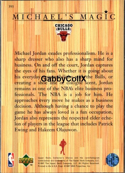 1997-98 Collector's Choice #393 Michael Jordan #iv5t - Back