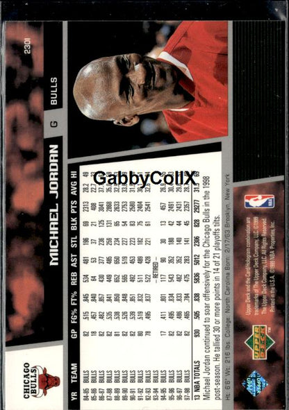 1998-99 Upper Deck #230l Michael Jordan #iv5y - Back
