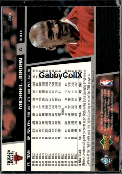 1998-99 Upper Deck #230s Michael Jordan #iv6e - Back