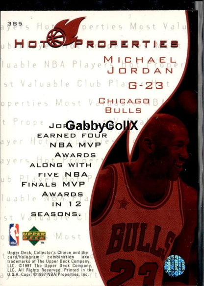 1997-98 Collector's Choice #385 Michael Jordan #iv6v - Back