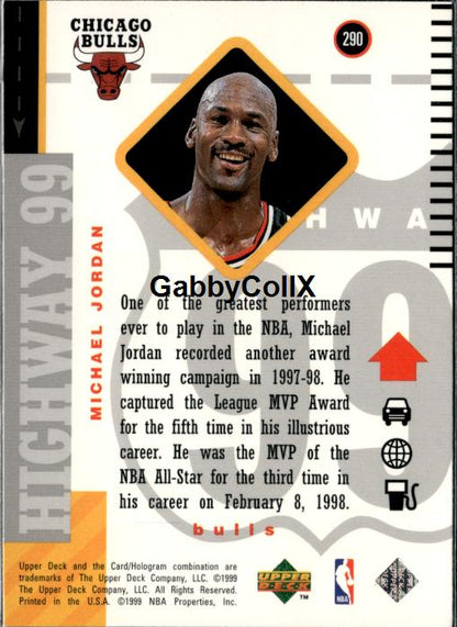1998-99 Upper Deck #290 Michael Jordan #ivdq - Back